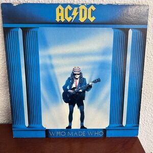 AC/DC  album vinyl collection / 1986 WHO MADE WHO Vinyl Vintage Record Album